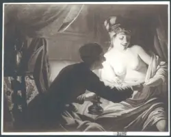 Honthorst Gerrit van (Gherardo delle Notti) - sec. XVII - Caccia alle pulci a lume di candela