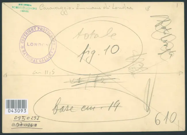 Merisi Michelangelo (Caravaggio) - sec. XVI - Cena in Emmaus