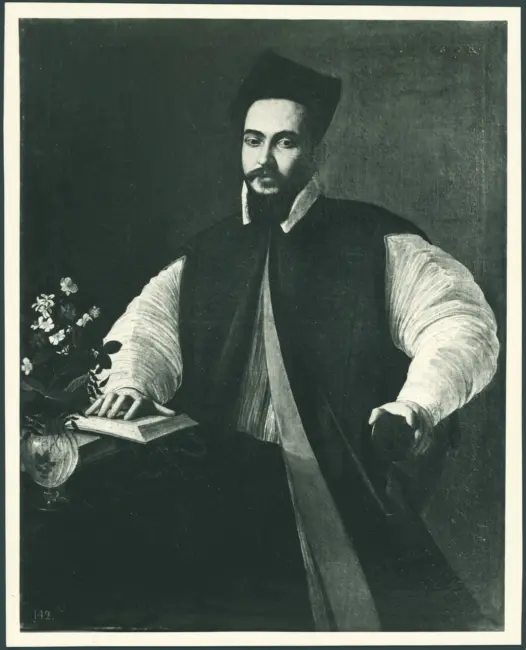 Ritratto di Maffei Barberini con libro e fiori