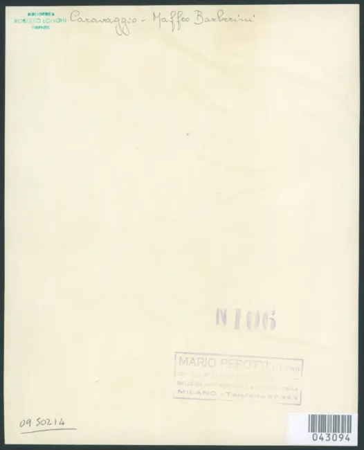 Pulzone Scipione - seguace - sec. XVI - Ritratto di Maffei Barberini con libro e fiori