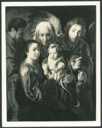 Jordaens Jacob il Vecchio - sec. XVII - Sacra Famiglia con sant'Anna e un angelo