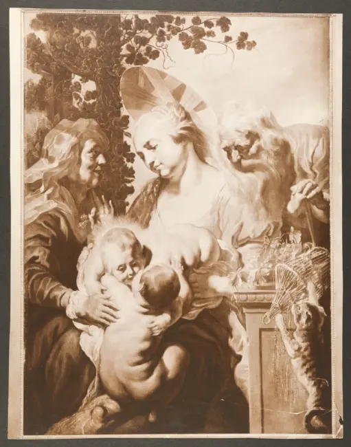 Sacra Famiglia con santa Elisabetta, san Giovannino e un gatto