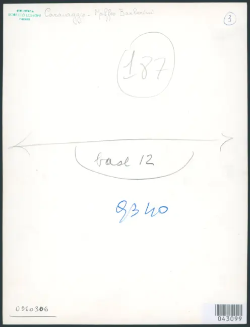 Merisi Michelangelo (Caravaggio) - sec. XVI - Ritratto di Maffei Barberini