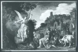 Lastman Pieter - sec. XVII - Tobia e il figlio davanti all'angelo