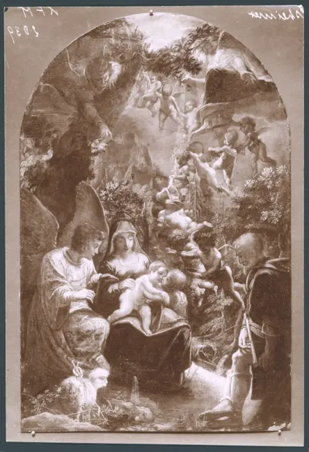 Lastman Pieter - sec. XVII - Sacra Famiglia con san Giovannino e angeli