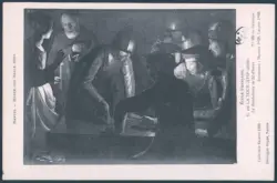 Nantes - Musée des Beaux-Arts. École Française. G. de La Tour (XVIIe siècle). Le Reniement de St-Pierre