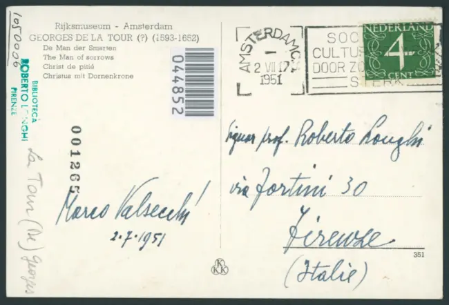 Rijksmuseum - Amsterdam. Georges de La Tour (?) (1593-1652). De Man der Smarten. The Man of sorrows. Christie de pitié. Christus mit Dornenkrone.