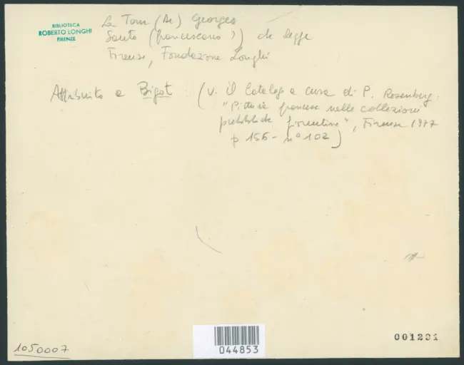 La Tour Georges de - sec. XVII - Santo (francescano?) che legge