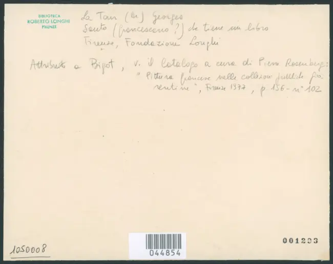 La Tour Georges de - sec. XVII - Santo (francescano?) che legge