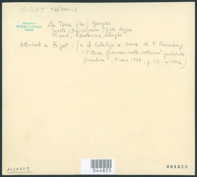 La Tour Georges de - sec. XVII - Santo (francescano?) che legge