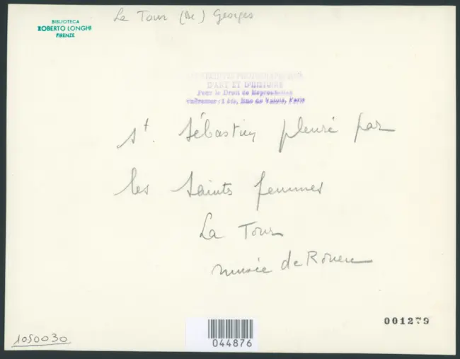 La Tour Georges de - sec. XVII - San Sebastiano curato da Irene