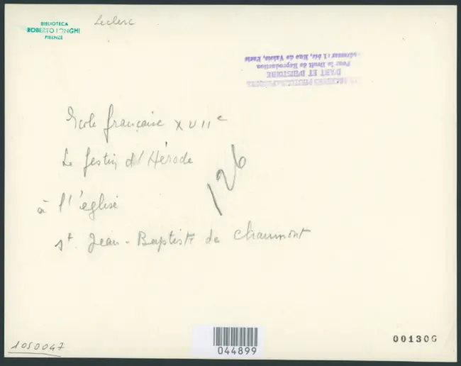 Le Clerc Jean - sec. XVII - Banchetto di Erode