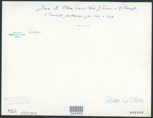 Le Clerc Jean - sec. XVII - Concerto notturno