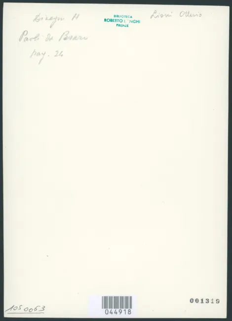 Leoni Ottavio - sec. XVII - Ritratto di Pier Francesco Paoli