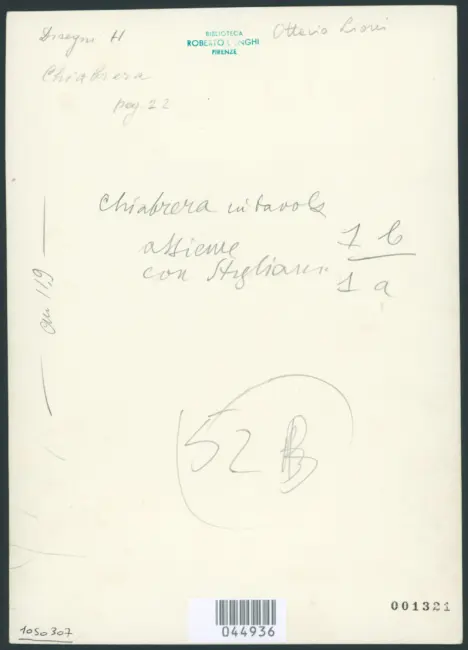 Leoni Ottavio - sec. XVII - Ritratto di Gabriello Chiabrera