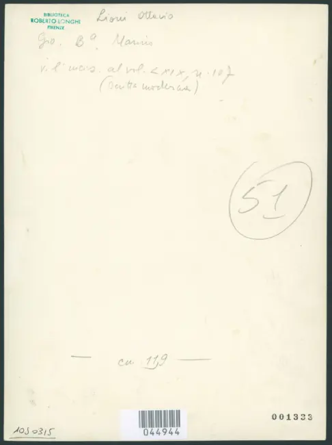 Leoni Ottavio - sec. XVII - Ritratto di Giovan Battista Marino