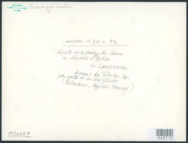 Merisi Michelangelo (Caravaggio) - sec. XVII - Negazione di san Pietro