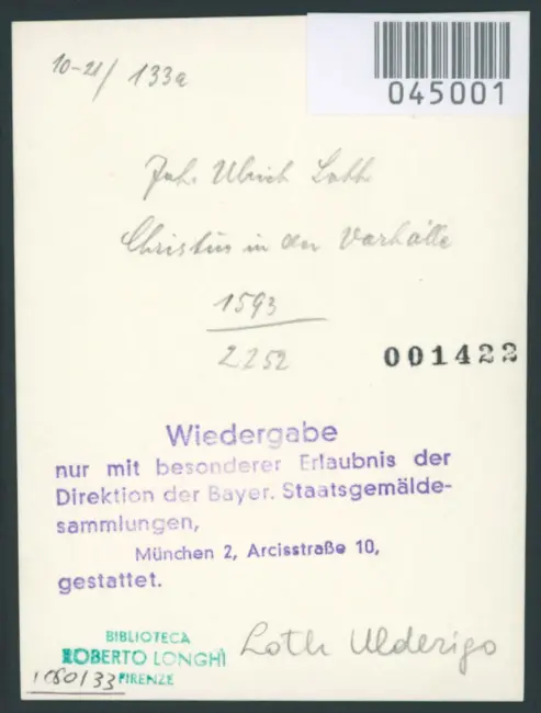 Joh. Ulrich Loth. Christus in der Vorhölle