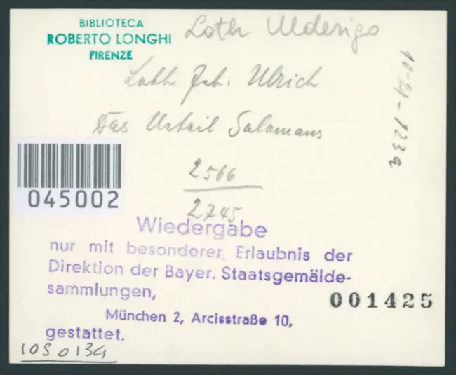 Loth Joh. Ulrich. Das Urteil Salomans