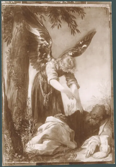 Liss Johann - sec. XVII - Apparizione dell'angelo ad Elia