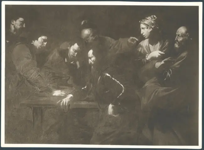 Douffet Gérard (?) - sec. XVII - Negazione di san Pietro