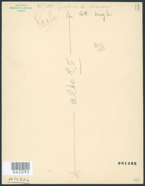 Maestro del Giudizio di Salomone - sec. XVII - San Paolo