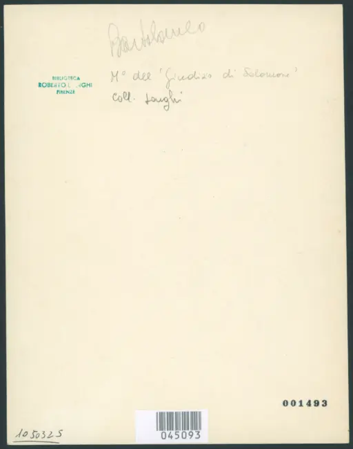 Maestro del Giudizio di Salomone - sec. XVII - San Bartolomeo