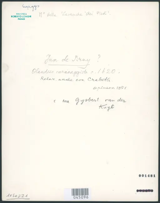 Bray, Jan de (?); Anonimo caravaggesco olandese; Crabeth Wouter Pietersz II (cerchia); Kuyl Gysbert van der (cerchia) - sec. XVII - Lavanda dei piedi