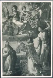 Madonna con Bambino in gloria con santa Caterina da Siena, san Lorenzo e san Sebastiano