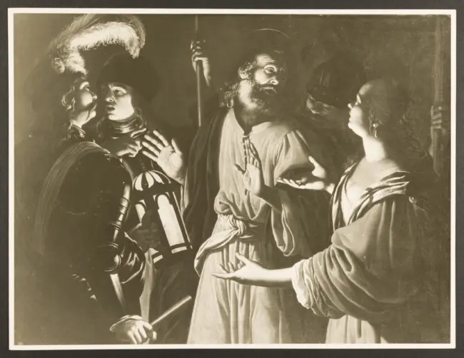 Manetti Rutilio - sec. XVII - Negazione di san Pietro