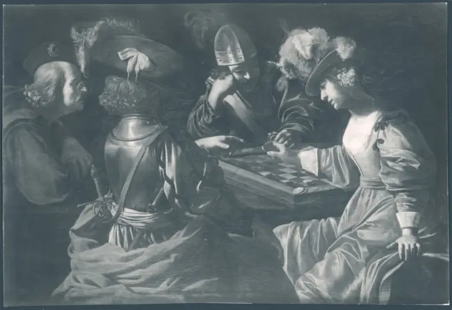 Manetti Rutilio - sec. XVII - Giocatori di dama