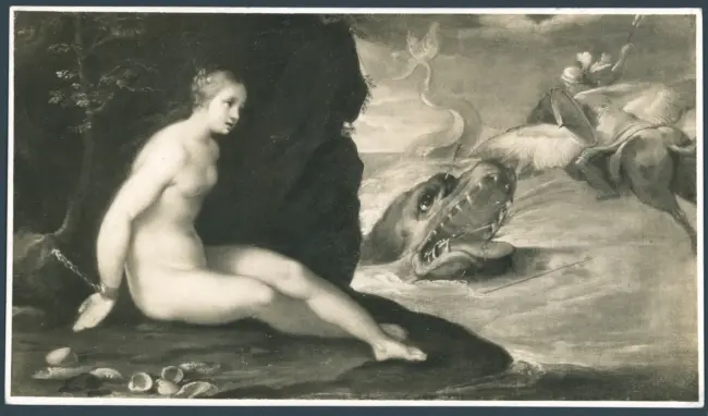 Manetti Rutilio - sec. XVII - Perseo libera Andromeda