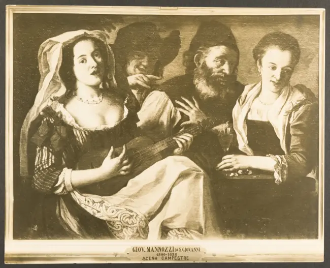 Manetti Rutilio - sec. XVII - Scena campestre