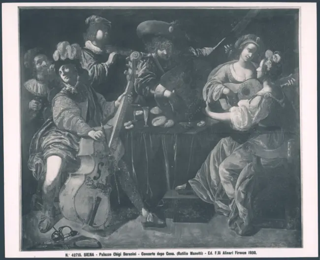 Siena - Palazzo Chigi Saracini - Concerto dopo Cena. (Rutilio Manetti)