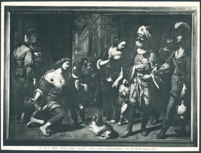 Siena - Palazzo Chigi - Saracini - Ester e Assuero (Rutilio Manetti)