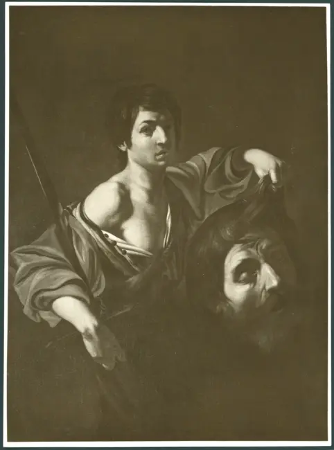 Manfredi Bartolomeo - sec. XVII - David con la testa di Golia