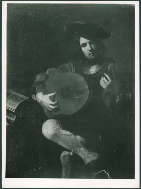 Manfredi Bartolomeo; Manfredi Bartolomeo (scuola) - sec. XVII; sec. XVII - Suonatore di liuto