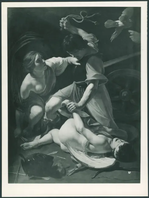 Manfredi Bartolomeo - sec. XVII - Marte punisce Cupido