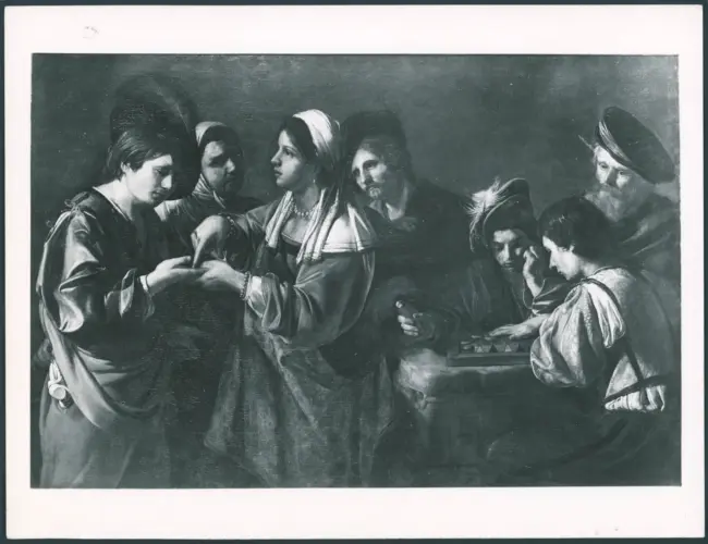 Manfredi Bartolomeo - sec. XVII - Zingara che legge la mano
