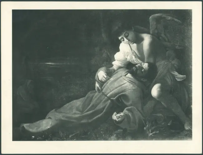 Merisi Michelangelo (Caravaggio) - sec. XVII - San Francesco d'Assisi riceve le stimmate