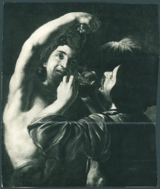 Manfredi Bartolomeo - sec. XVII - Bacco e bevitore
