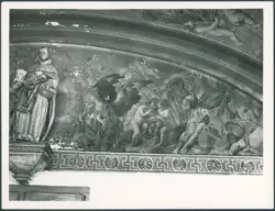 Decorazione murale del sottocoro: Gloria angelica; Mosè; Aronne