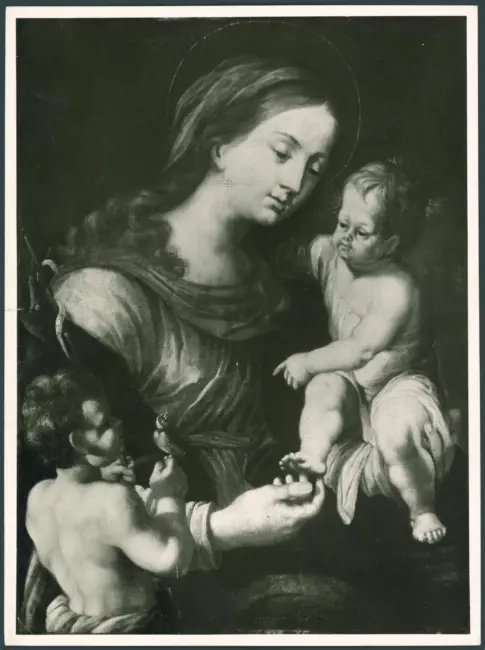 Musso Nicolò (?); Anonimo artista (scuola piemontese) - sec. XVI/ XVII - Madonna con Bambino e san Giovannino