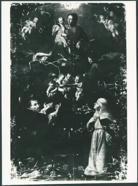 Musso Nicolò - sec. XVII - Madonna del Rosario con san Domenico e santa Caterina da Siena