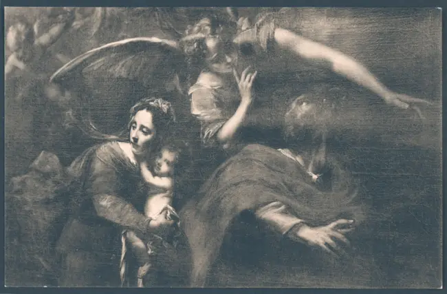 Van Oost (1634). Fuite en Egypte. Bruges, église Saint-Sauveur.