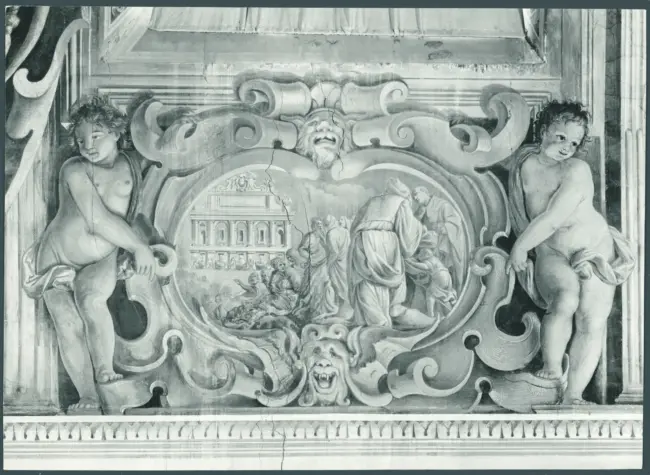 Figure allegoriche, Putti, Scene bibliche, Scene encomiastiche