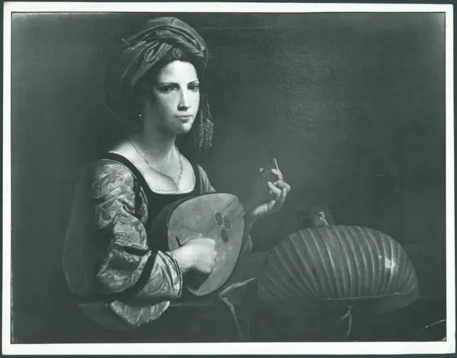 Suonatrice di liuto