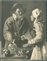 Pensionante del Saraceni - sec. XVII - Venditore di frutta