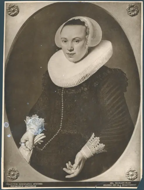 Ritratto di Maria Jochemsdr. Swartenhont, moglie di Maerten Rey
