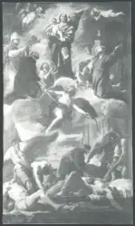 Preti Mattia (Cavalier Calabrese) - sec. XVII - La Madonna, san Gennaro, santa Rosalia e san Francesco Saverio intercedono per la protezione di Napoli durante la peste